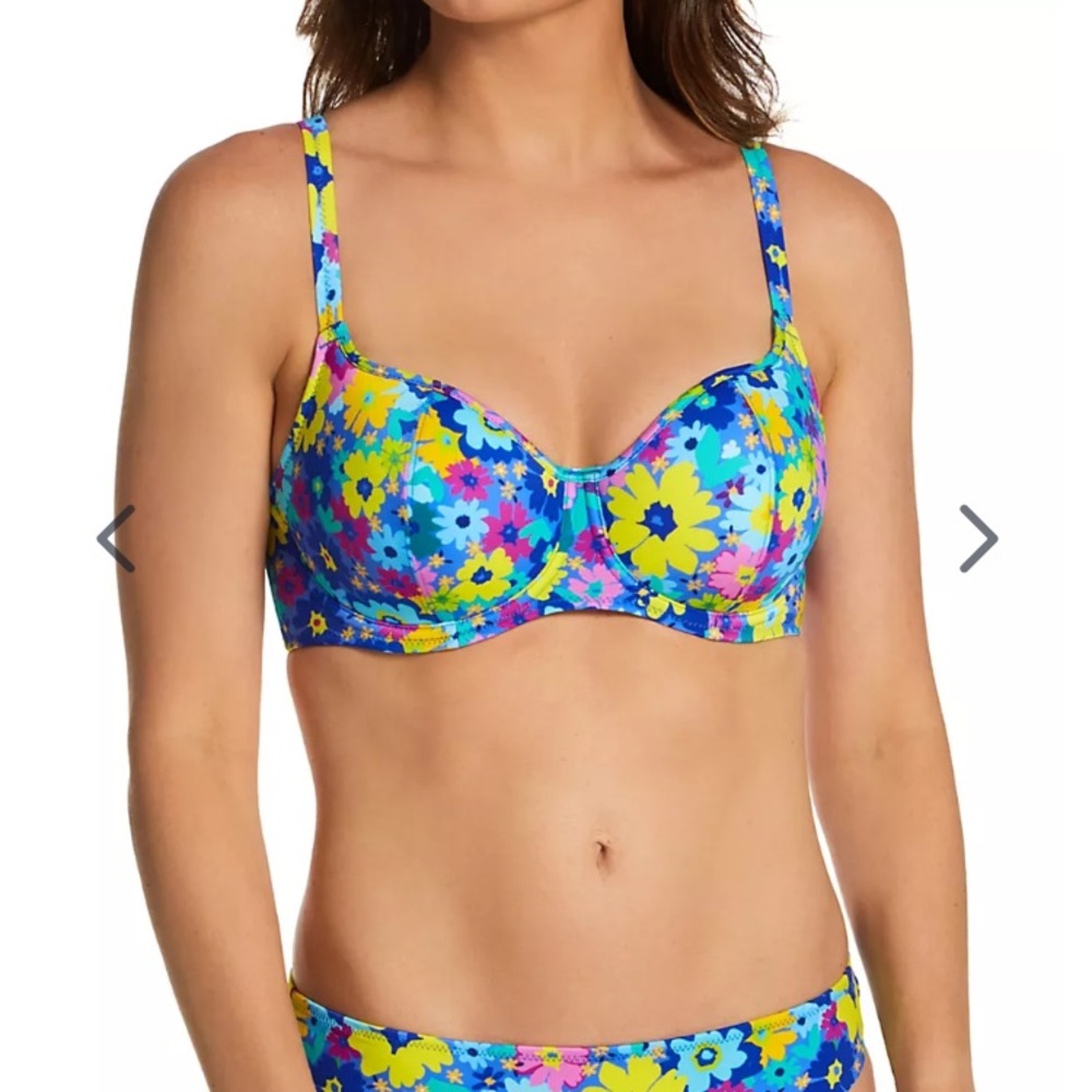 Freya AS4303 Garden Disco Underwire Sweetheart Bikini Top size 30G UK / 30I US